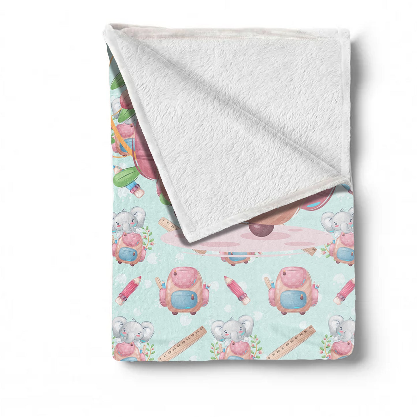 Backpack Elephant Baby Fleece Blanket