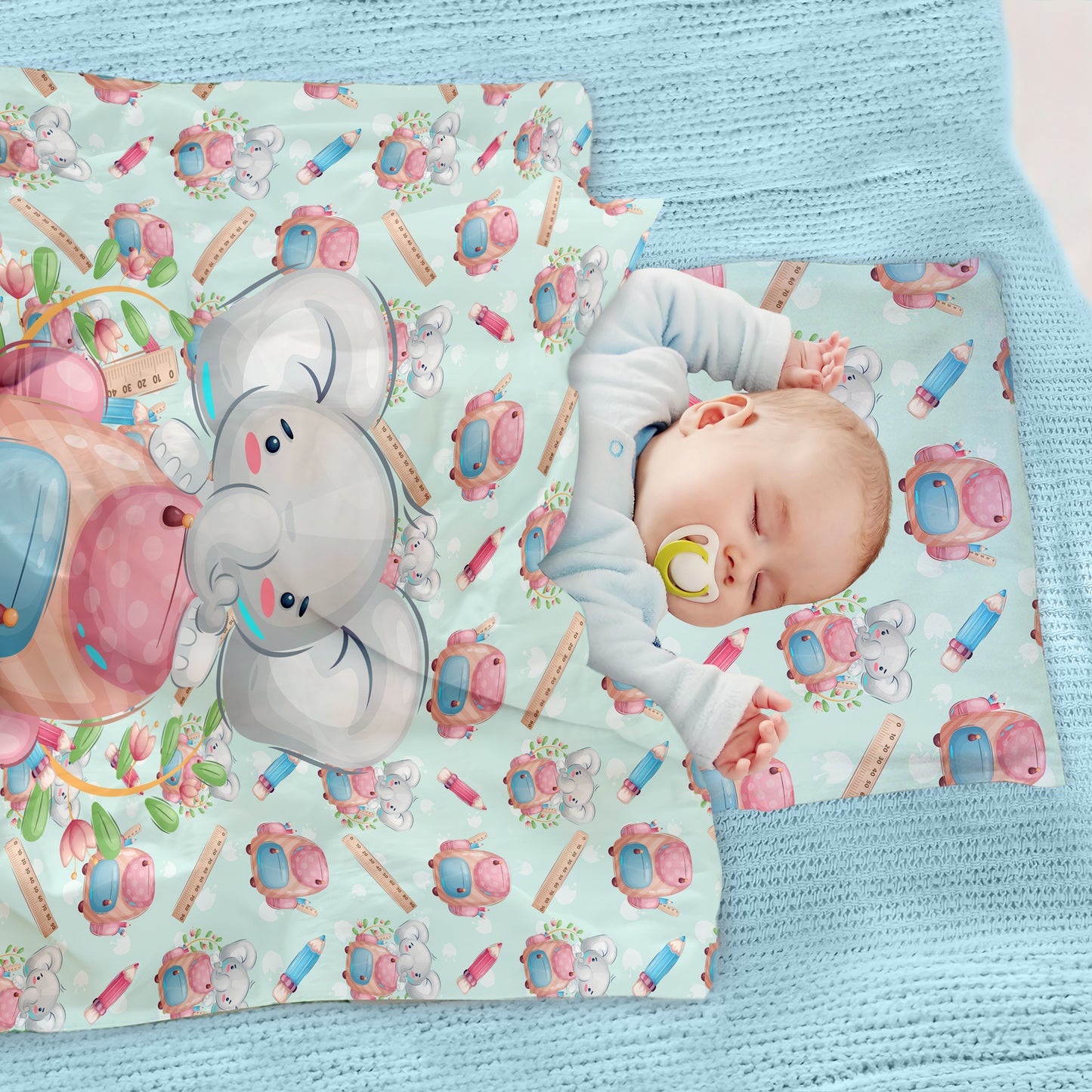Backpack Elephant Cot Set