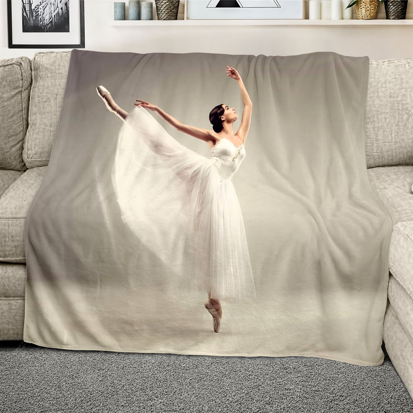 Ballerina Light Weight Fleece Blanket