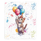 Balloon Kitten Baby Fleece Blanket