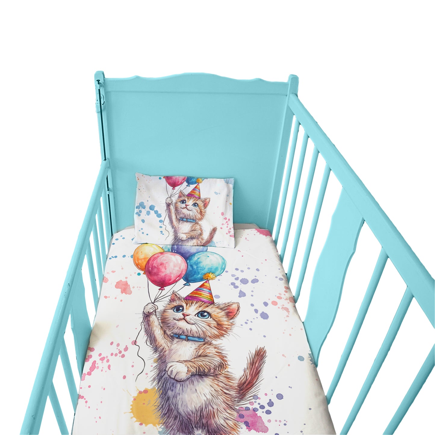 Balloon Kitten Cot Set