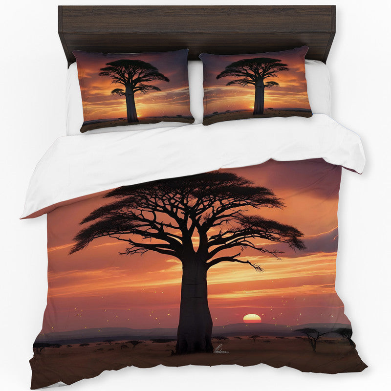 Baobab Sunset Glow Duvet Cover Set by Nathan Pieterse