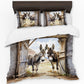 Barn Door Donkeys Duvet Cover Set