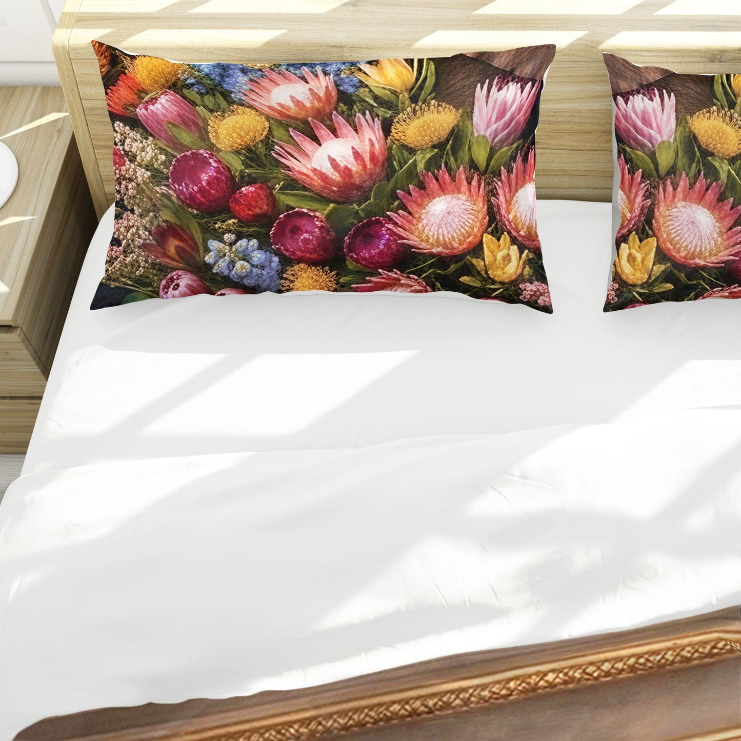 Baroque Elephant & King Protea Duvet Cover Set