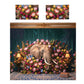 Baroque Elephant & King Protea Duvet Cover Set