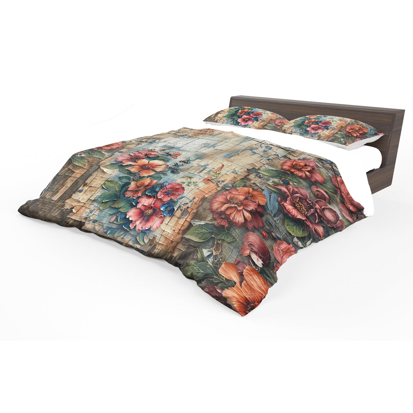 Baroque Floral Duvet Cover Set