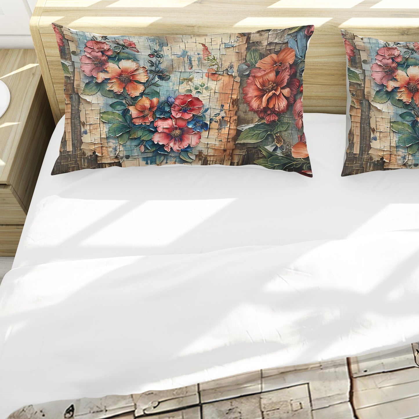 Baroque Floral Duvet Cover Set
