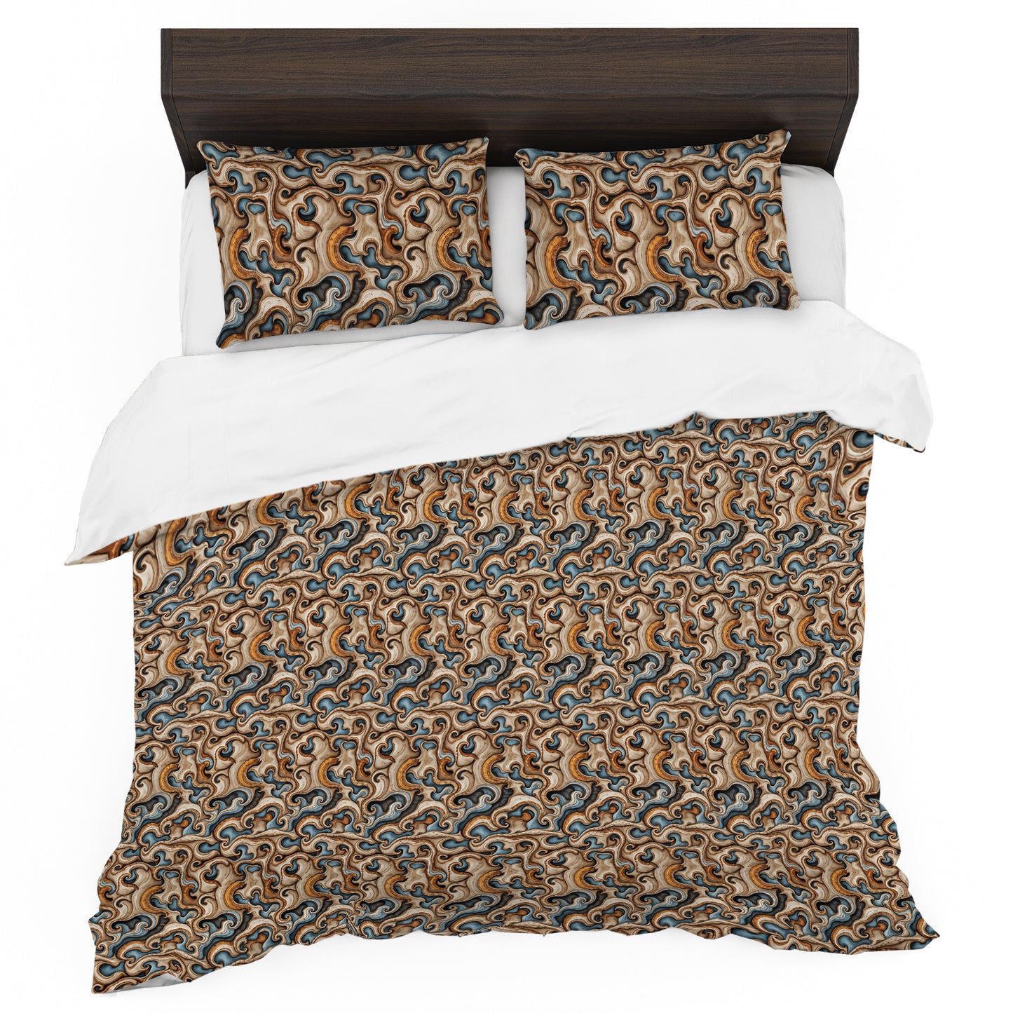 Baroque Marble Motif Duvet Cover Set