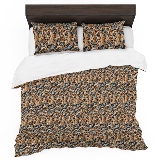 Baroque Marble Motif Duvet Cover Set