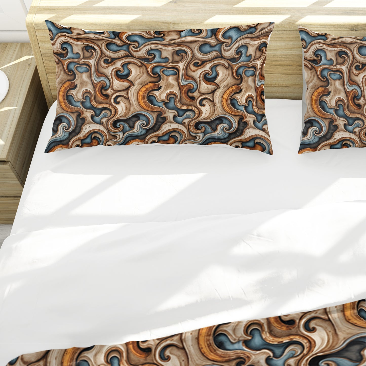 Baroque Marble Motif Duvet Cover Set