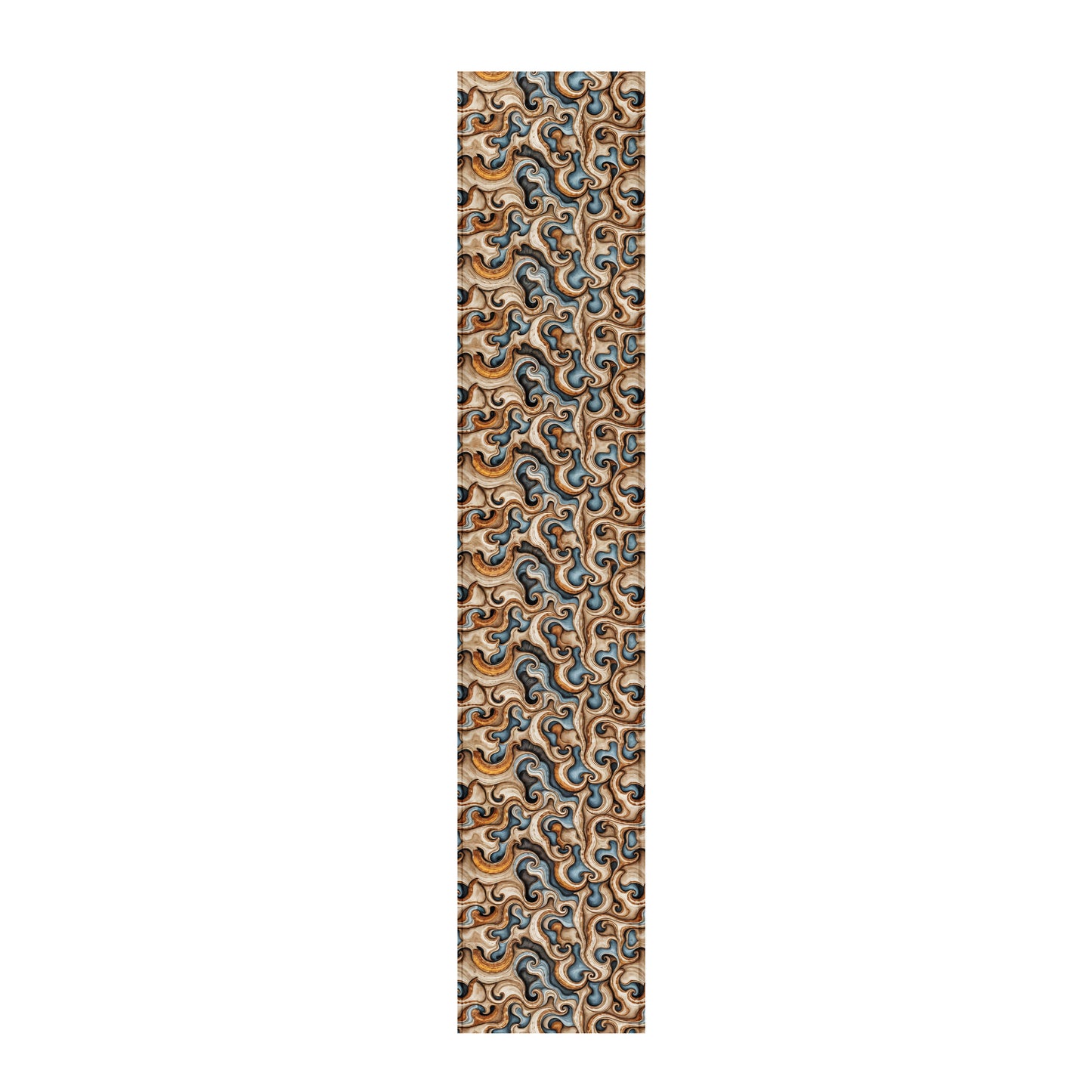 Baroque Marble Motif Table Runner