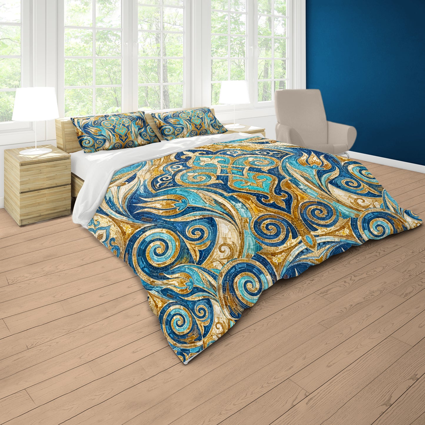 Baroque Swirls Duvet Cover Set