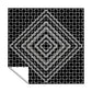 Barriers In Bloom Black And Grey Square Tablecloth