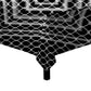 Barriers In Bloom Black And Grey Square Tablecloth