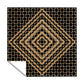 Barriers In Bloom Black Brown Square Tablecloth