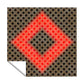 Barriers In Bloom Red Focus Square Tablecloth