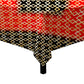 Barriers In Bloom Red Focus Square Tablecloth