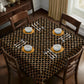 Barriers In Bloom Black Square Tablecloth