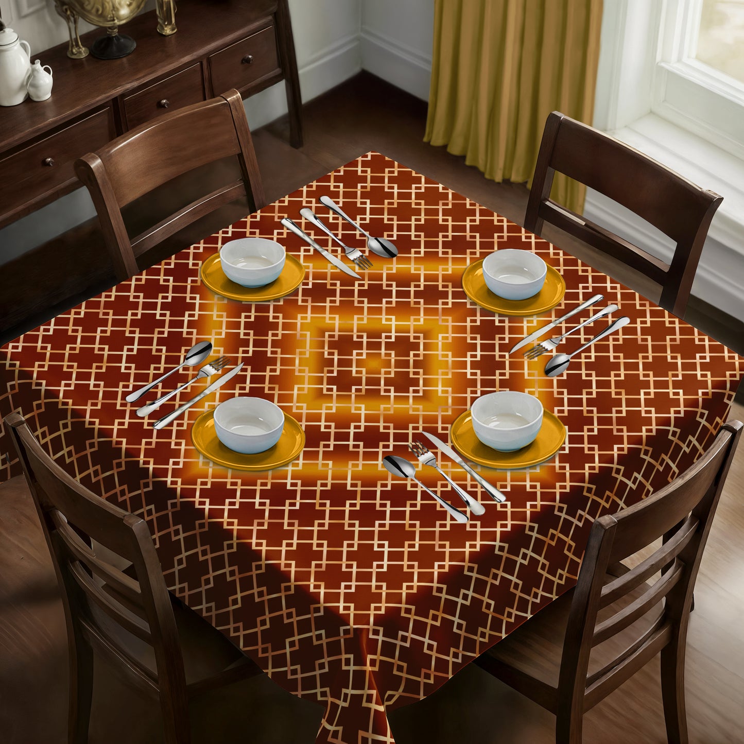Barriers In Bloom Harmony Square Tablecloth