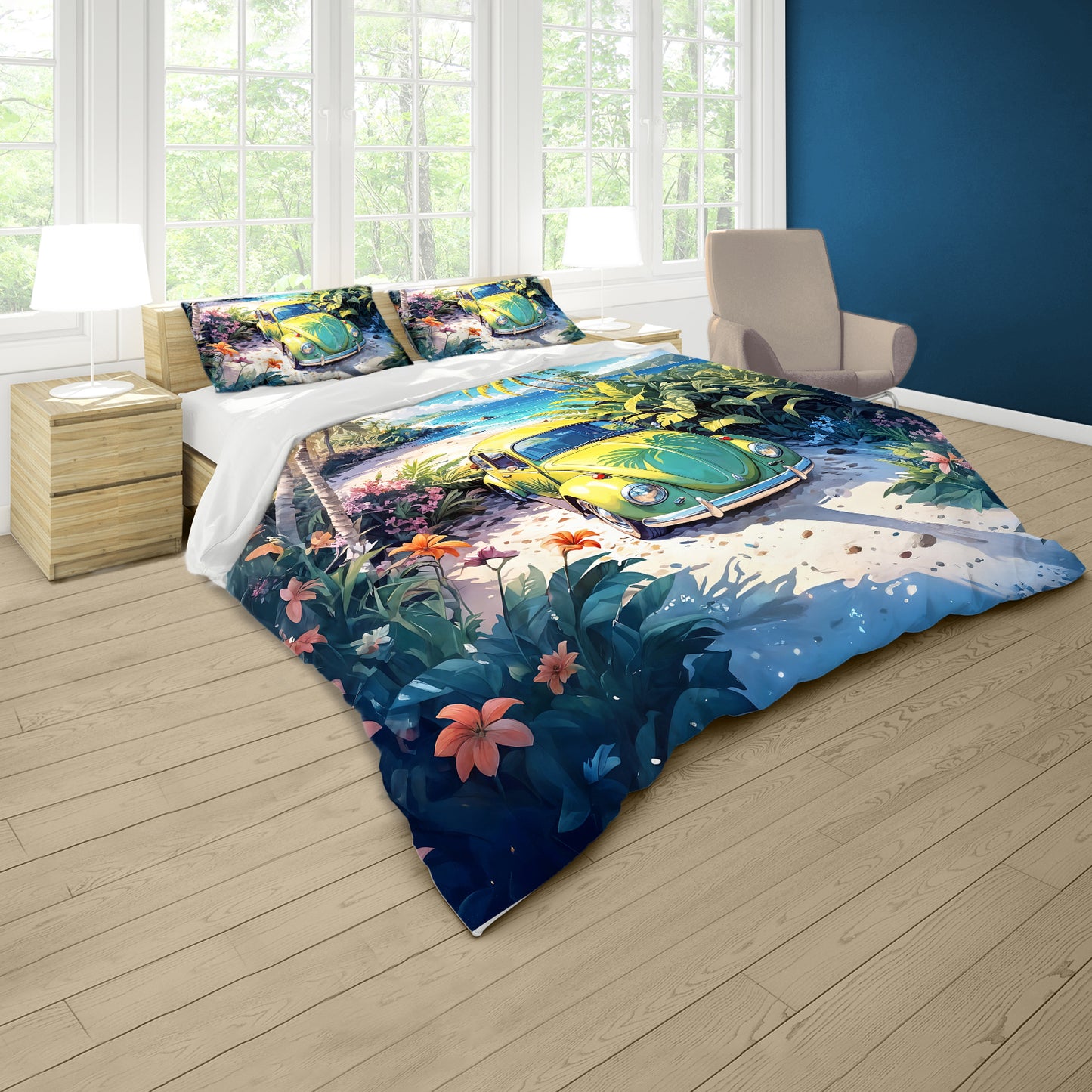 Beachside Beetle Duvet Cover Set
