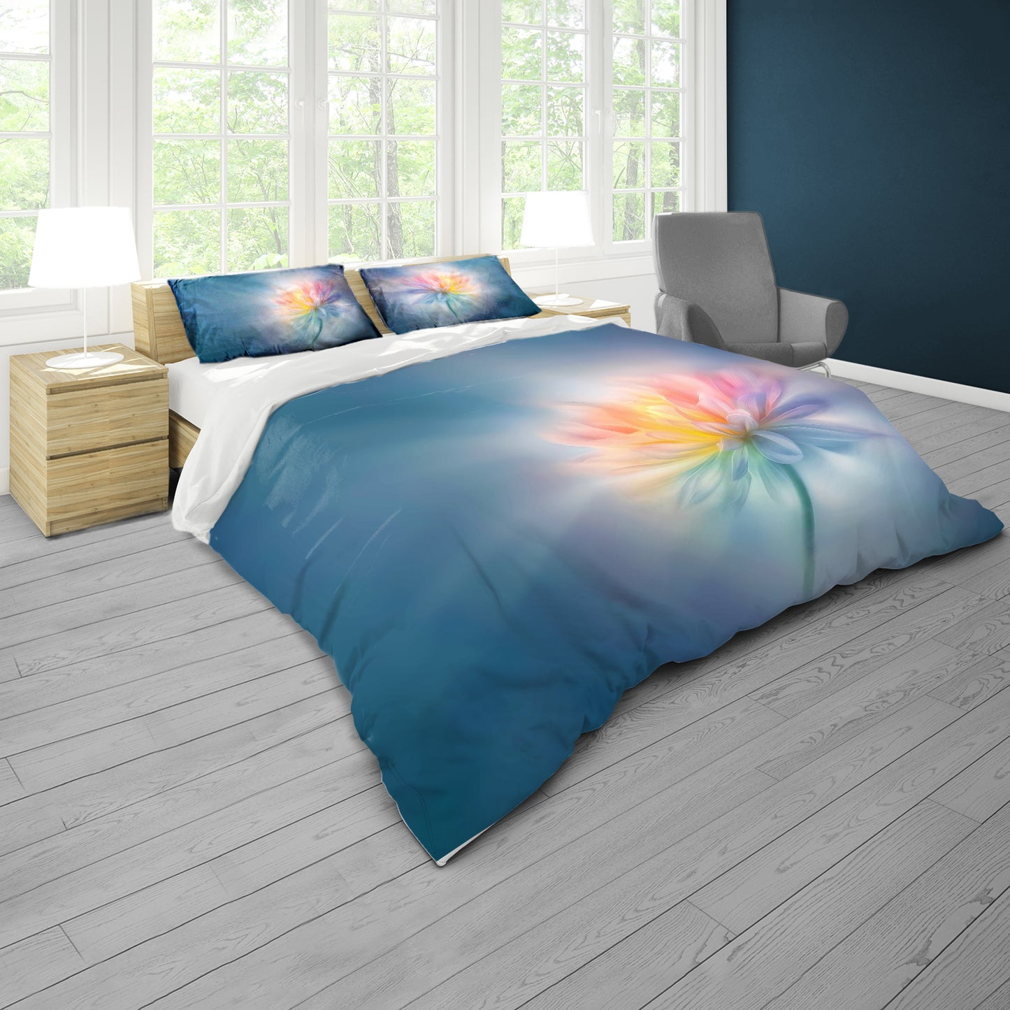 Beaming Flower Duvet Cover Set