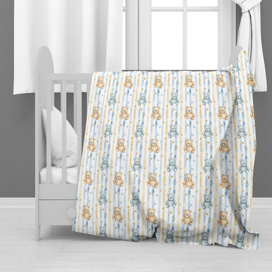 Bear On Strings Minky Blanket