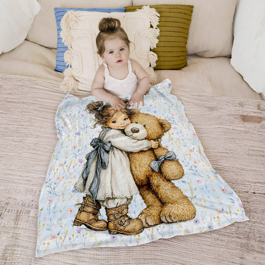 Bear Hug Toddler Fleece Blanket