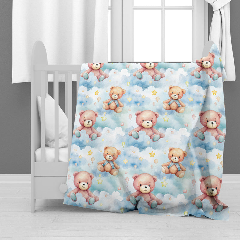 Bears In The Clouds Minky Blanket