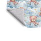 Bears In The Clouds Baby Fleece Blanket