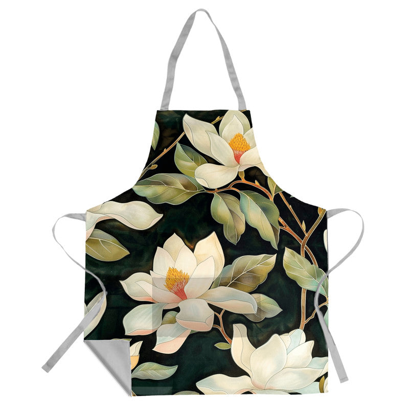 Beautiful Magnolia Medium Length Apron