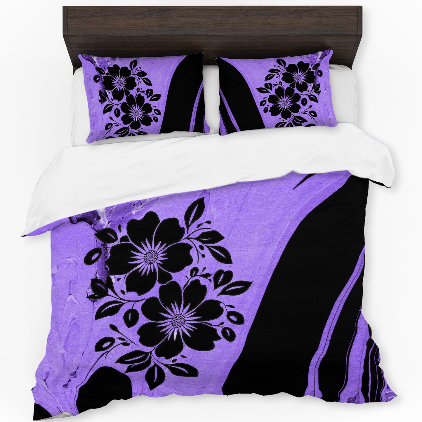 Beautiful Black Duvet Cover Set