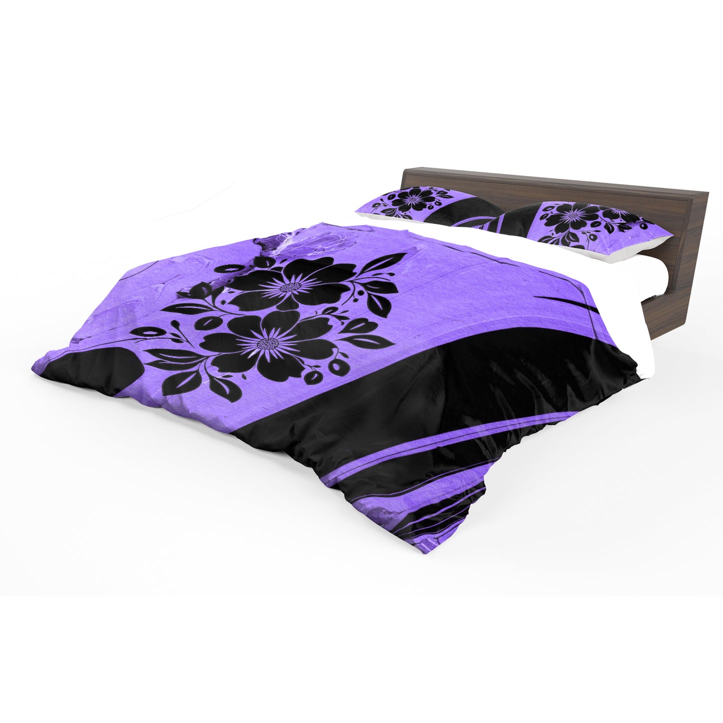 Beautiful Black Duvet Cover Set