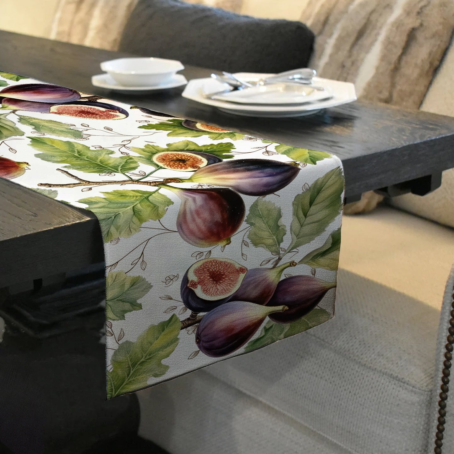 Beautiful Figs Table Runner By Mark van Vuuren