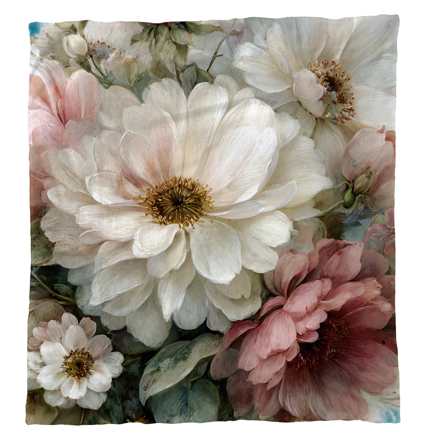 Beautiful Flowers Light Weight Fleece Blanket by Mark van Vuuren