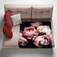 Beautiful Pink Peonies Light Weight Fleece Blanket