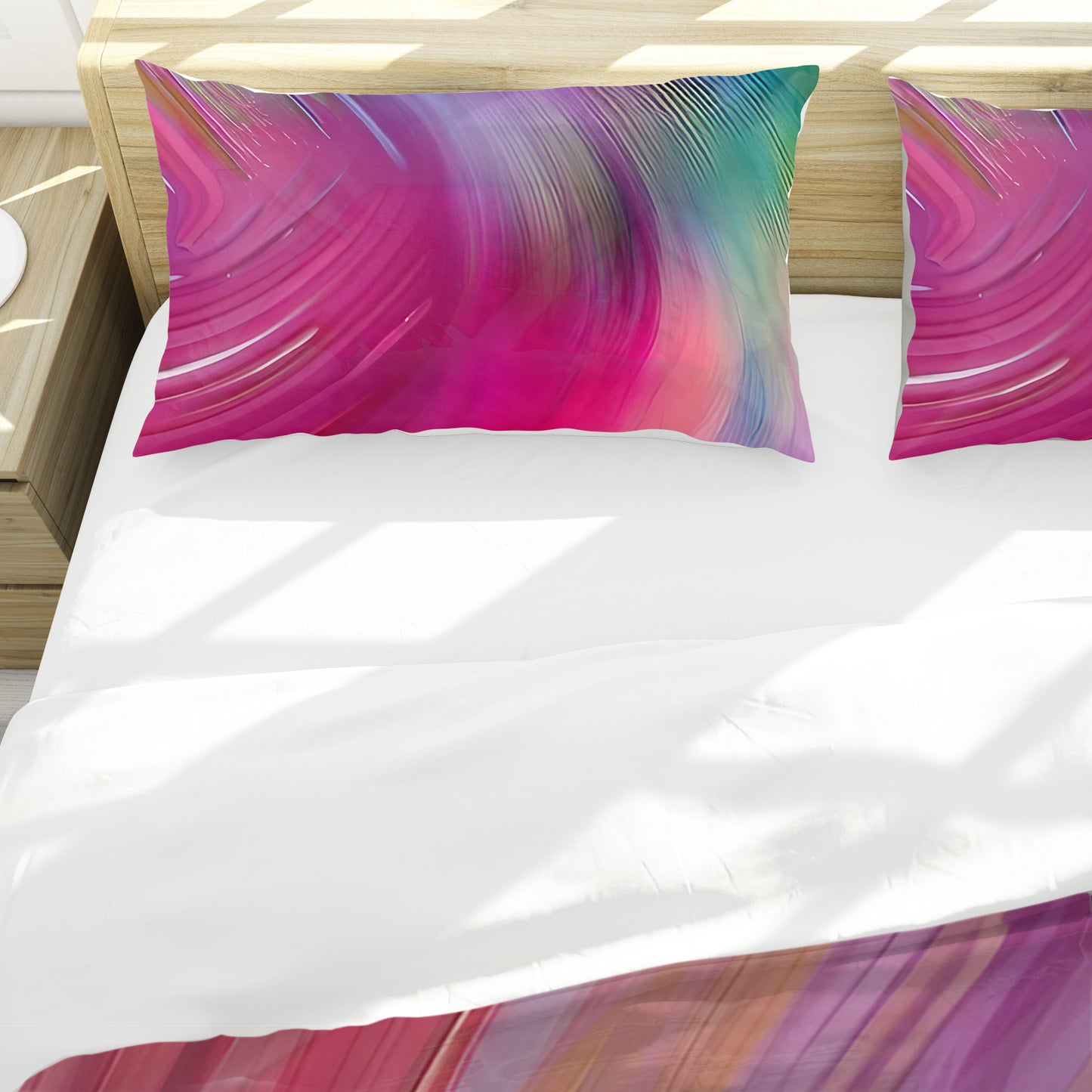 Beautiful Purple and Strawberry Colours Duvet Cover Set