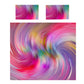 Beautiful Purple and Strawberry Colours Duvet Cover Set