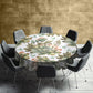 Beautiful Succulents On White Round Tablecloth by Mark van Vuuren
