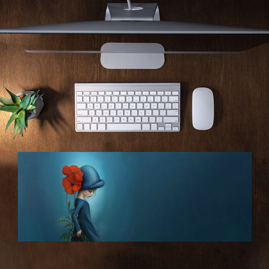 Beautiful in Blue Desk Pad