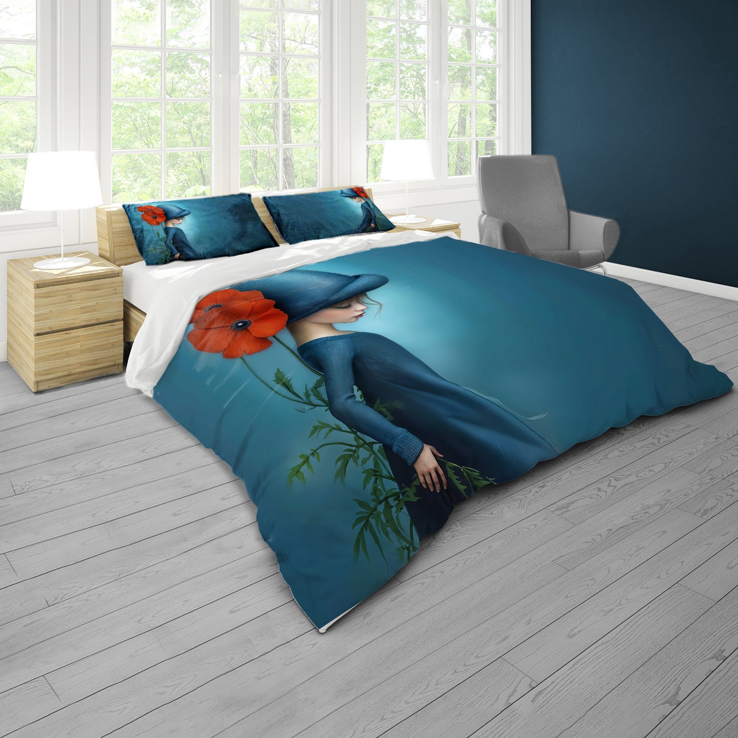 Beautiful in Blue Duvet Cover Set