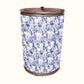 Beauty in Blue Drum Decoupage
