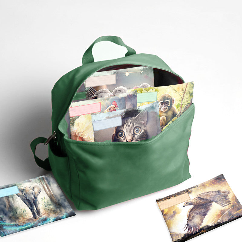 Bedtime Stories Subject Savvy Book Bags Set of 6