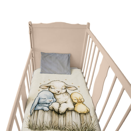 Bedtime Sleepy Farm Animals Cot Set by Wikus Schalkwyk