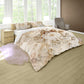 Beige Gilded Garden Duvet Cover Set