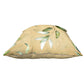 Beige Green Leaves Pattern Luxury Scatter by Mark van Vuuren