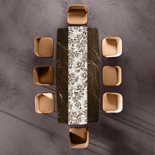 Beige Bloom Table Runner by Mark van Vuuren