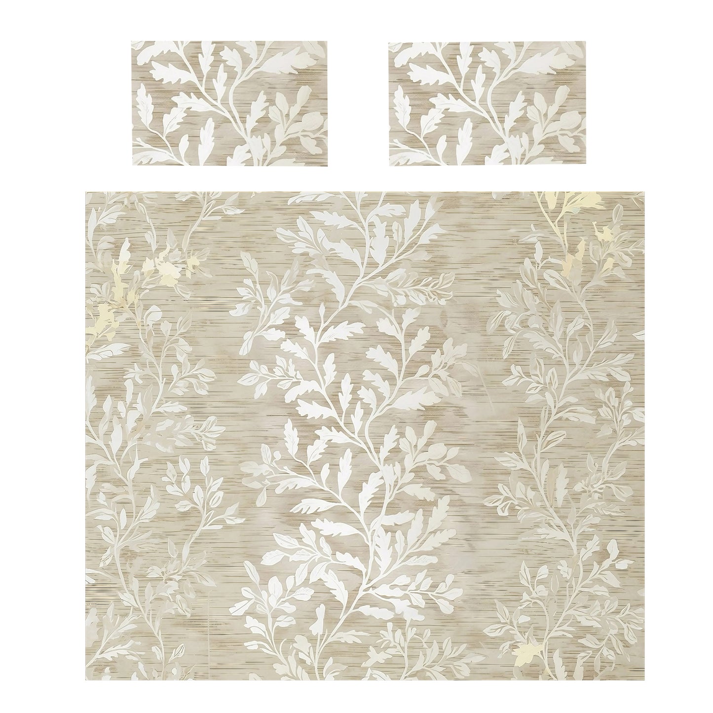 Beige Branches Duvet Cover Set