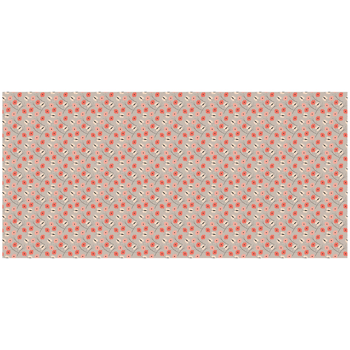 Beige Butterfly Garden 3m Rectangle Tablecloth