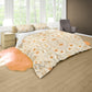 Beige Lily Blossom Duvet Cover Set