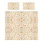 Beige Lily Blossom Duvet Cover Set